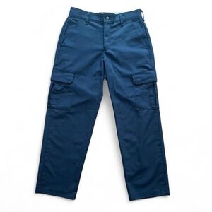 Vintage 90s Navy Cargo Red Kap Workwear Utility Pants Skater Baggy Wide Bottoms